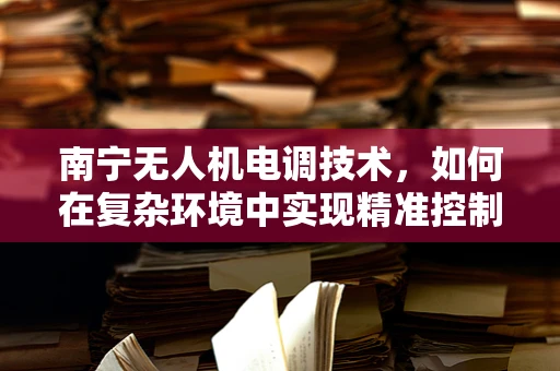 南宁无人机电调技术，如何在复杂环境中实现精准控制？