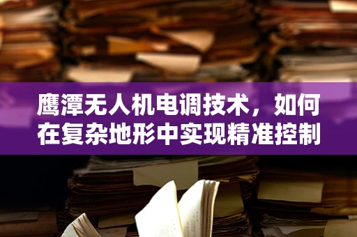 鹰潭无人机电调技术，如何在复杂地形中实现精准控制？