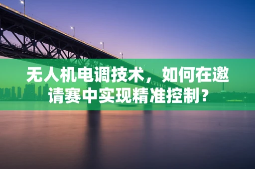无人机电调技术，如何在邀请赛中实现精准控制？