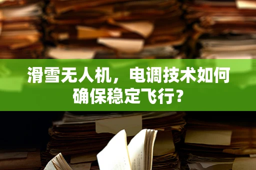 滑雪无人机，电调技术如何确保稳定飞行？