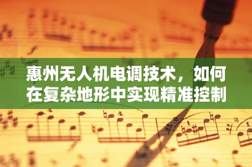 惠州无人机电调技术，如何在复杂地形中实现精准控制？