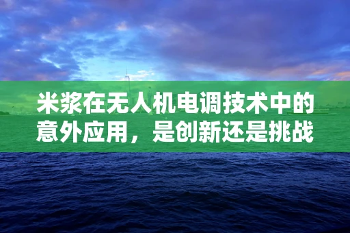 米浆在无人机电调技术中的意外应用，是创新还是挑战？