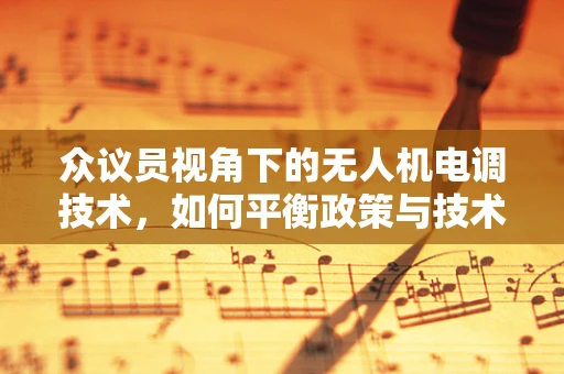 众议员视角下的无人机电调技术，如何平衡政策与技术创新？