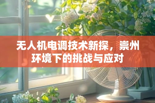 无人机电调技术新探，崇州环境下的挑战与应对