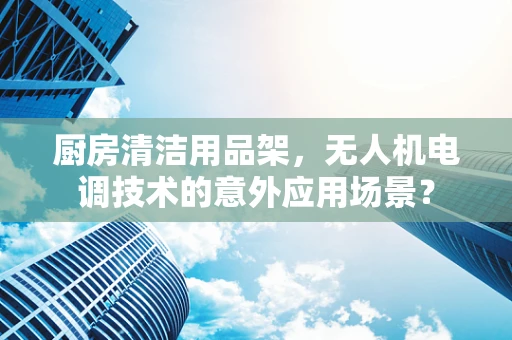 厨房清洁用品架，无人机电调技术的意外应用场景？