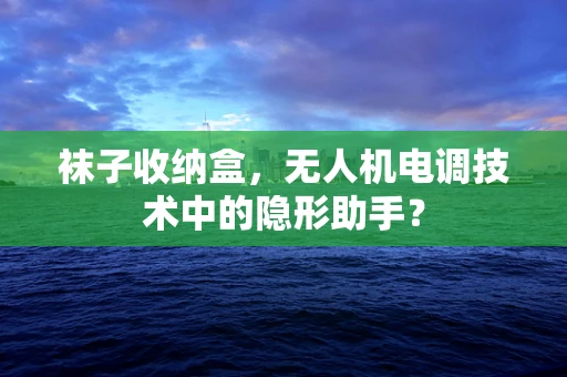 袜子收纳盒，无人机电调技术中的隐形助手？