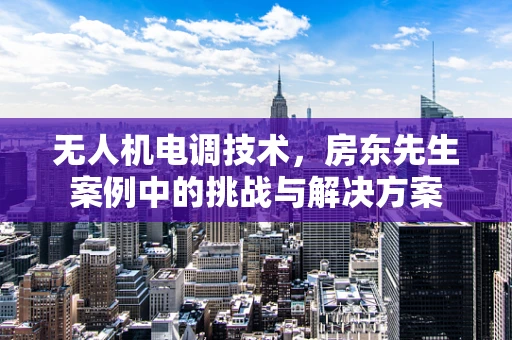 无人机电调技术，房东先生案例中的挑战与解决方案