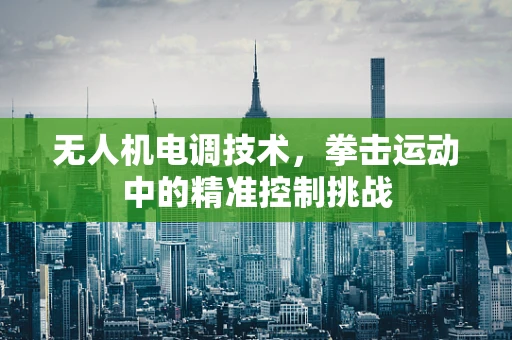 无人机电调技术，拳击运动中的精准控制挑战