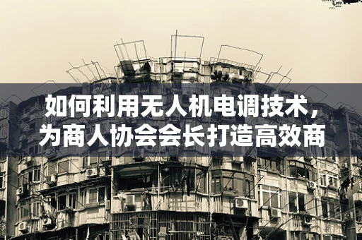 如何利用无人机电调技术，为商人协会会长打造高效商务巡查解决方案？
