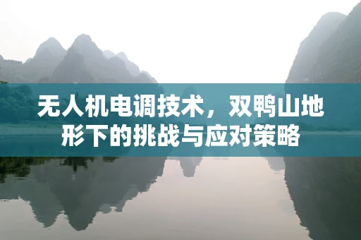无人机电调技术，双鸭山地形下的挑战与应对策略