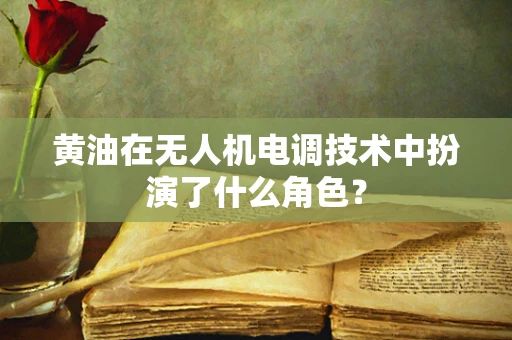 黄油在无人机电调技术中扮演了什么角色？