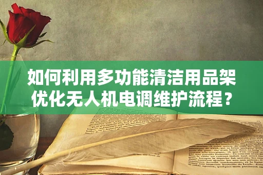 如何利用多功能清洁用品架优化无人机电调维护流程？