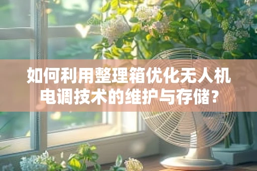 如何利用整理箱优化无人机电调技术的维护与存储？
