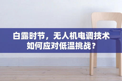 白露时节，无人机电调技术如何应对低温挑战？