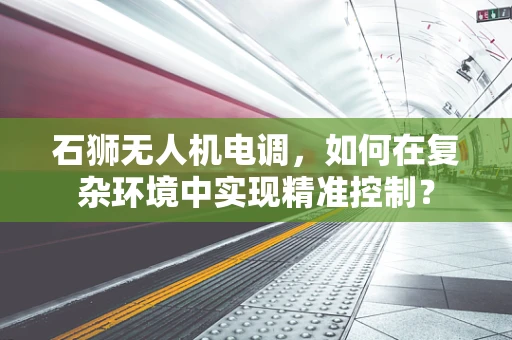 石狮无人机电调，如何在复杂环境中实现精准控制？