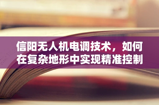 信阳无人机电调技术，如何在复杂地形中实现精准控制？