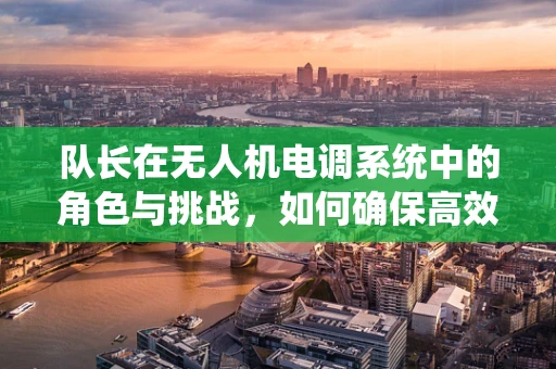 队长在无人机电调系统中的角色与挑战，如何确保高效协同？