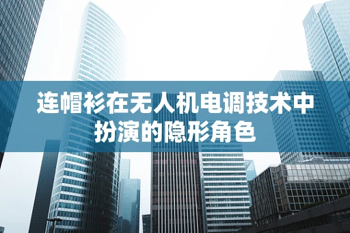 连帽衫在无人机电调技术中扮演的隐形角色