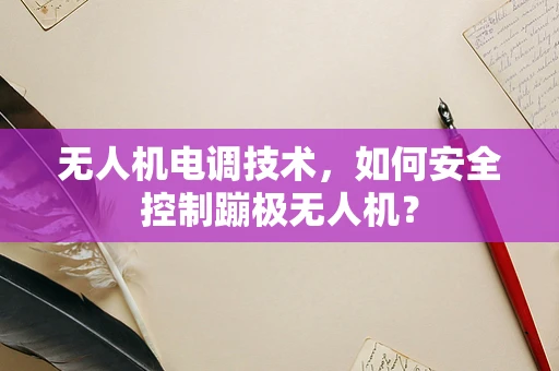 无人机电调技术，如何安全控制蹦极无人机？