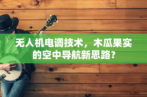 无人机电调技术，木瓜果实的空中导航新思路？
