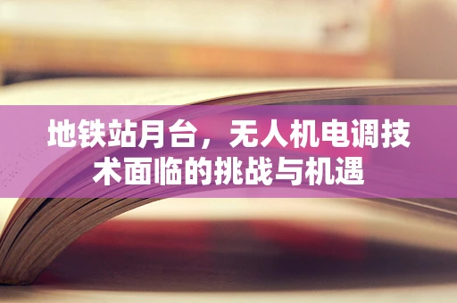地铁站月台，无人机电调技术面临的挑战与机遇