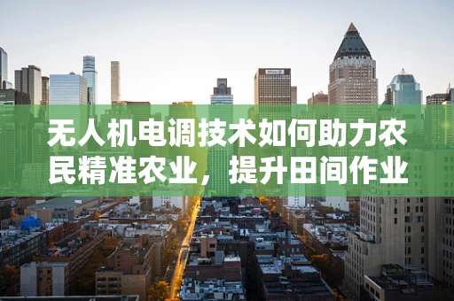 无人机电调技术如何助力农民精准农业，提升田间作业效率？