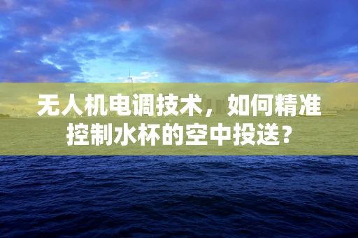 无人机电调技术，如何精准控制水杯的空中投送？