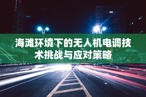 海滩环境下的无人机电调技术挑战与应对策略