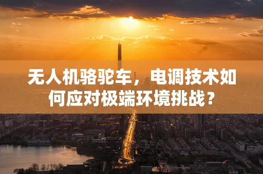无人机骆驼车，电调技术如何应对极端环境挑战？