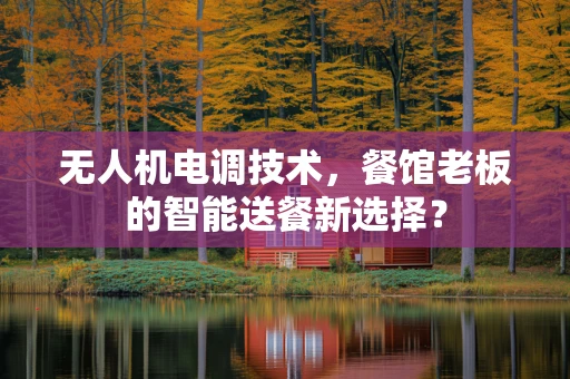 无人机电调技术，餐馆老板的智能送餐新选择？