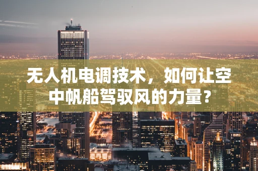 无人机电调技术，如何让空中帆船驾驭风的力量？