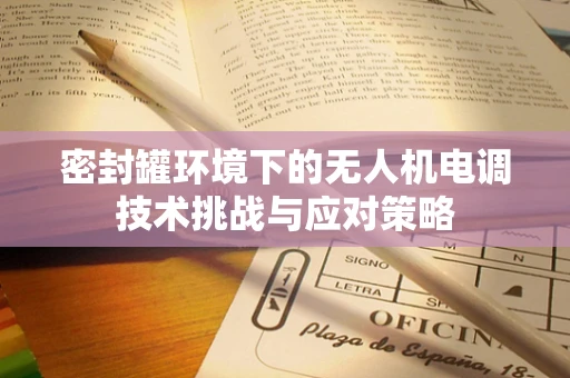 密封罐环境下的无人机电调技术挑战与应对策略