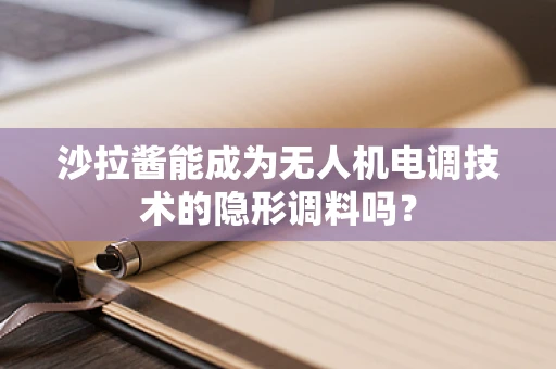 沙拉酱能成为无人机电调技术的隐形调料吗？