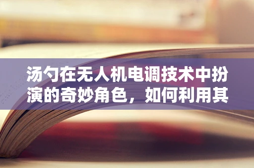 汤勺在无人机电调技术中扮演的奇妙角色，如何利用其特性优化飞行稳定性？