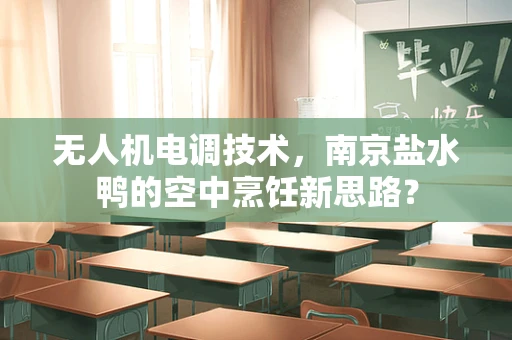 无人机电调技术，南京盐水鸭的空中烹饪新思路？